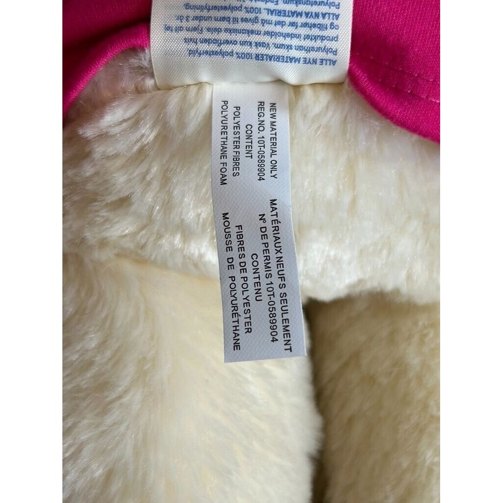 Build-A-Bear Workshop Cream Teddy Bear Plush in Pink "Happy Birthday" Shirt - Picture 6 of 7